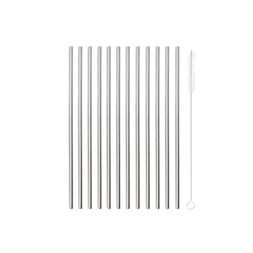 Lot de 12 Pailles Inox avec...