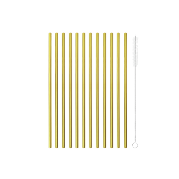 Lot de 12 Pailles Or avec...